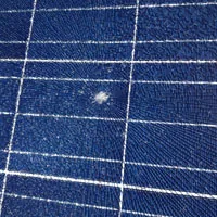 Broken solar panel