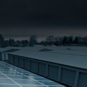 Large scale solar panel installation